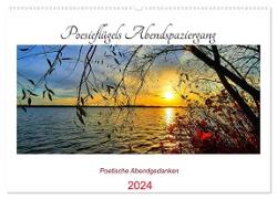 Poesieflügels Abendspaziergang (Wandkalender 2024 DIN A2 quer), CALVENDO Monatskalender