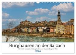 Burghausen an der Salzach (Wandkalender 2024 DIN A3 quer), CALVENDO Monatskalender
