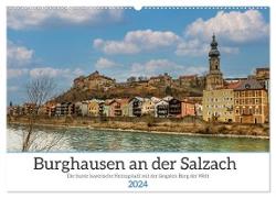 Burghausen an der Salzach (Wandkalender 2024 DIN A2 quer), CALVENDO Monatskalender