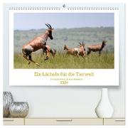 Ein Lächeln für die Tierwelt (hochwertiger Premium Wandkalender 2024 DIN A2 quer), Kunstdruck in Hochglanz