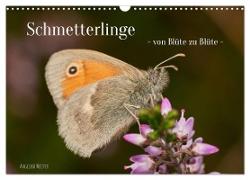 Schmetterlinge - von Blüte zu Blüte - (Wandkalender 2024 DIN A3 quer), CALVENDO Monatskalender