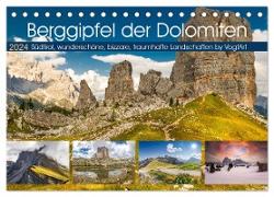 Berggipfel der Dolomiten (Tischkalender 2024 DIN A5 quer), CALVENDO Monatskalender