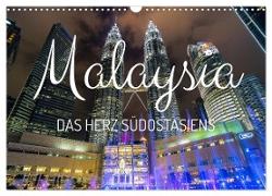 Malaysia - Das Herz Südostasiens (Wandkalender 2024 DIN A3 quer), CALVENDO Monatskalender