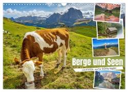 Berge und Seen, mit Zitaten - nur für Dich by VogtArt (Wandkalender 2024 DIN A3 quer), CALVENDO Monatskalender