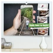 Handy-Kunst by VogtArt (hochwertiger Premium Wandkalender 2024 DIN A2 quer), Kunstdruck in Hochglanz