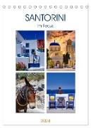Santorini im Focus (Tischkalender 2024 DIN A5 hoch), CALVENDO Monatskalender
