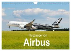 Flugzeuge von Airbus (Wandkalender 2024 DIN A4 quer), CALVENDO Monatskalender