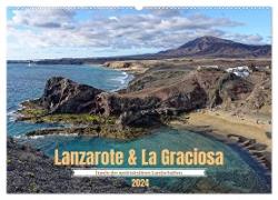 Lanzarote & La Graciosa - Inseln der spektakulären Landschaften (Wandkalender 2024 DIN A2 quer), CALVENDO Monatskalender