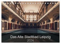 Das alte Stadtbad Leipzig (Tischkalender 2024 DIN A5 quer), CALVENDO Monatskalender