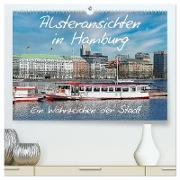 Alsteransichten in Hamburg (hochwertiger Premium Wandkalender 2024 DIN A2 quer), Kunstdruck in Hochglanz