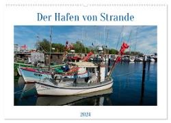 Der Hafen von Strande (Wandkalender 2024 DIN A2 quer), CALVENDO Monatskalender