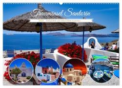 Trauminsel Santorin (Wandkalender 2024 DIN A2 quer), CALVENDO Monatskalender