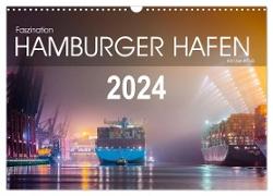 Faszination Hamburger Hafen (Wandkalender 2024 DIN A3 quer), CALVENDO Monatskalender