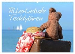 Allerliebste Teddybären (Wandkalender 2024 DIN A2 quer), CALVENDO Monatskalender