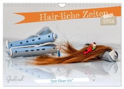 Hair-liche Zeiten (Wandkalender 2024 DIN A4 quer), CALVENDO Monatskalender