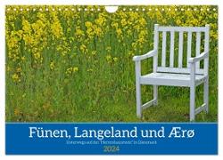 Fünen, Langeland und Ærø - Unterwegs auf der "Herrenhausroute" in Dänemark (Wandkalender 2024 DIN A4 quer), CALVENDO Monatskalender