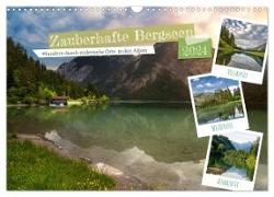 Zauberhafte Bergseen (Wandkalender 2024 DIN A3 quer), CALVENDO Monatskalender