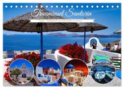 Trauminsel Santorin (Tischkalender 2024 DIN A5 quer), CALVENDO Monatskalender