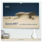 Sand-ART, von Wind und Wellen geformt (hochwertiger Premium Wandkalender 2024 DIN A2 quer), Kunstdruck in Hochglanz