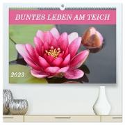 Buntes Leben am Teich (hochwertiger Premium Wandkalender 2024 DIN A2 quer), Kunstdruck in Hochglanz