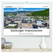 Salzburger Impressionen - Panoramabilder (hochwertiger Premium Wandkalender 2024 DIN A2 quer), Kunstdruck in Hochglanz
