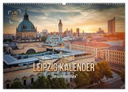 Leipzig Kalender Perspektiven (Wandkalender 2024 DIN A2 quer), CALVENDO Monatskalender