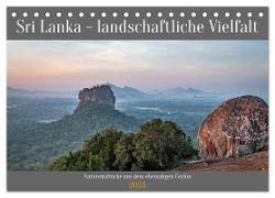 Sri Lanka - landschaftliche Vielfalt (Tischkalender 2024 DIN A5 quer), CALVENDO Monatskalender