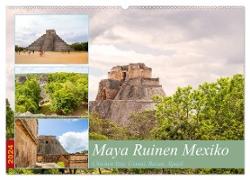 Maya Ruinen Mexiko (Wandkalender 2024 DIN A2 quer), CALVENDO Monatskalender