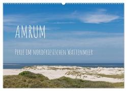 Amrum - Perle im nordfriesischen Wattenmeer (Wandkalender 2024 DIN A2 quer), CALVENDO Monatskalender