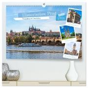 Historisches Prag (hochwertiger Premium Wandkalender 2024 DIN A2 quer), Kunstdruck in Hochglanz