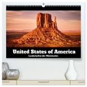 USA: Landschaften der Weststaaten (hochwertiger Premium Wandkalender 2024 DIN A2 quer), Kunstdruck in Hochglanz