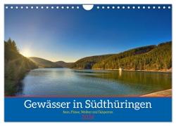 Gewässer in Südthüringen (Wandkalender 2024 DIN A4 quer), CALVENDO Monatskalender