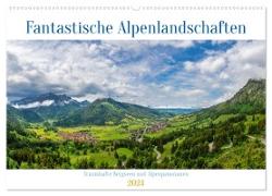 Fantastische Alpenlandschaften (Wandkalender 2024 DIN A2 quer), CALVENDO Monatskalender