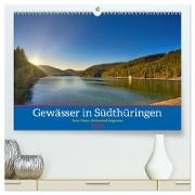 Gewässer in Südthüringen (hochwertiger Premium Wandkalender 2024 DIN A2 quer), Kunstdruck in Hochglanz