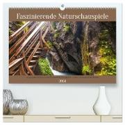 Faszinierende Naturschauspiele - imposante Klamm und Wasserfall Fotografie (hochwertiger Premium Wandkalender 2024 DIN A2 quer), Kunstdruck in Hochglanz