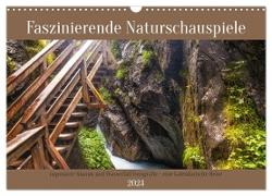 Faszinierende Naturschauspiele - imposante Klamm und Wasserfall Fotografie (Wandkalender 2024 DIN A3 quer), CALVENDO Monatskalender
