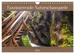 Faszinierende Naturschauspiele - imposante Klamm und Wasserfall Fotografie (Wandkalender 2024 DIN A4 quer), CALVENDO Monatskalender