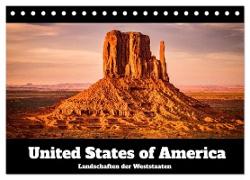 USA: Landschaften der Weststaaten (Tischkalender 2024 DIN A5 quer), CALVENDO Monatskalender