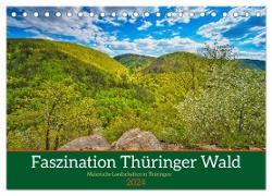 Faszination Thüringer Wald (Tischkalender 2024 DIN A5 quer), CALVENDO Monatskalender