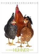 Kunterbunte Hühner Truppe (Tischkalender 2024 DIN A5 hoch), CALVENDO Monatskalender