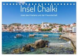 Insel Chalki (Tischkalender 2024 DIN A5 quer), CALVENDO Monatskalender