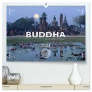 BUDDHA - Im Reich der Achtsamkeit (hochwertiger Premium Wandkalender 2024 DIN A2 quer), Kunstdruck in Hochglanz