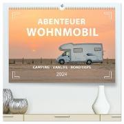 Abenteuer Wohnmobil - Camping, Vanlife, Roadtrips (hochwertiger Premium Wandkalender 2024 DIN A2 quer), Kunstdruck in Hochglanz