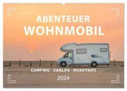 Abenteuer Wohnmobil - Camping, Vanlife, Roadtrips (Wandkalender 2024 DIN A2 quer), CALVENDO Monatskalender