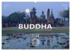 BUDDHA - Im Reich der Achtsamkeit (Wandkalender 2024 DIN A2 quer), CALVENDO Monatskalender