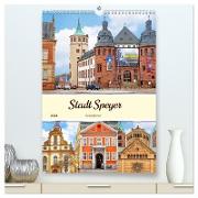 Stadt Speyer - Reiseplaner (hochwertiger Premium Wandkalender 2024 DIN A2 hoch), Kunstdruck in Hochglanz