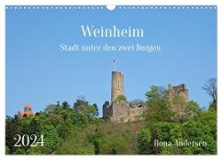 Weinheim - Stadt unter den zwei Burgen (Wandkalender 2024 DIN A3 quer), CALVENDO Monatskalender