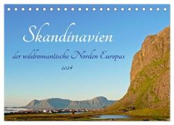 Skandinavien, der wildromantische Norden Europas (Tischkalender 2024 DIN A5 quer), CALVENDO Monatskalender