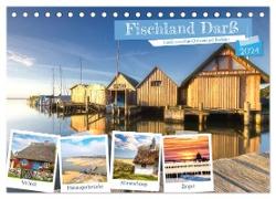 Fischland Darß, Land zwischen Ostsee und Bodden (Tischkalender 2024 DIN A5 quer), CALVENDO Monatskalender