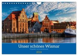 Unser schönes Wismar (Wandkalender 2024 DIN A4 quer), CALVENDO Monatskalender